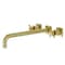 Kingston Brass KS6047DX Wall Mount Tub Faucet, Brushed Brass KS6047DX - alternate 1